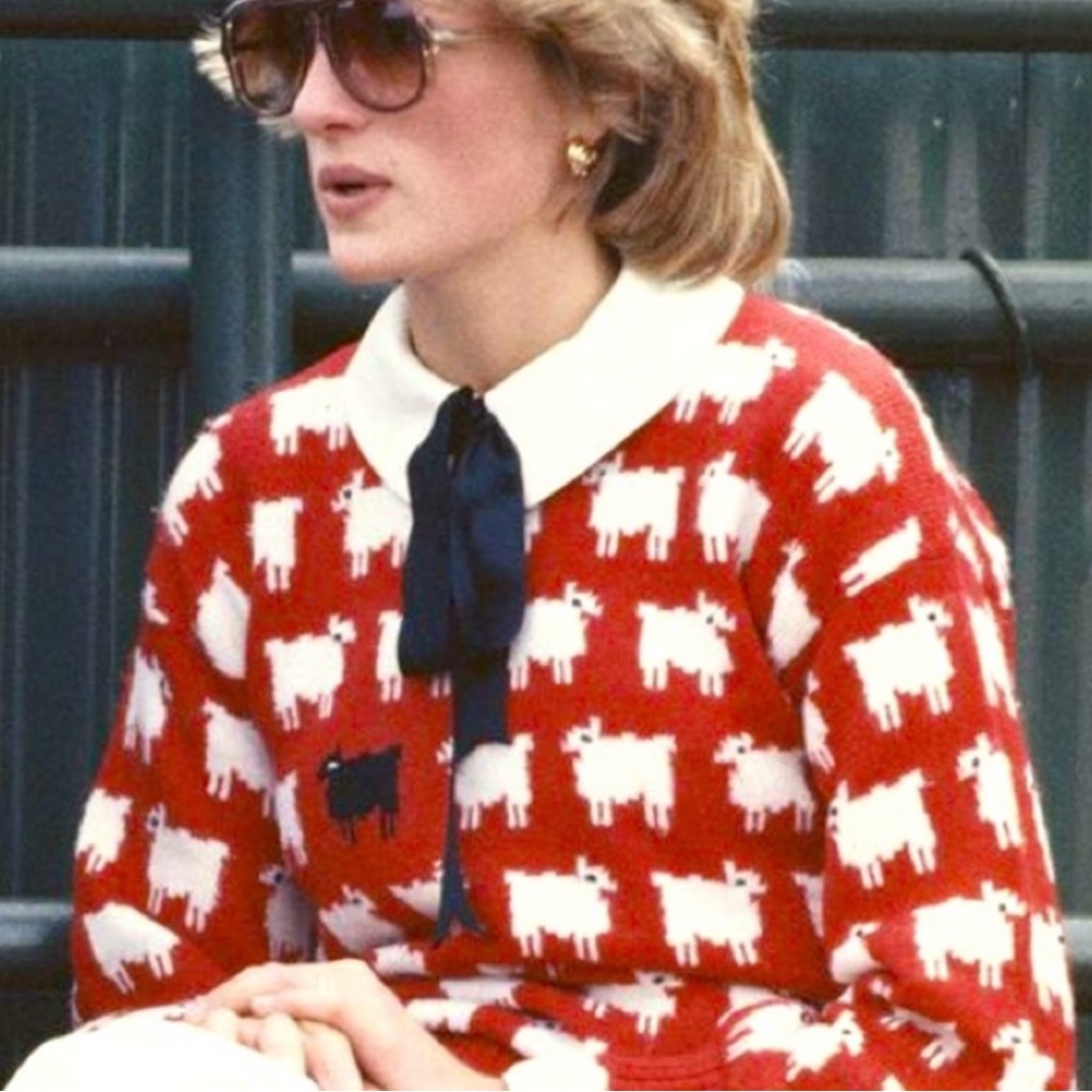 Rowing Blazers x Warm & Wonderful Women’s Diana Edition Sheep Sweater NWT XXL - Picture 9 of 11
